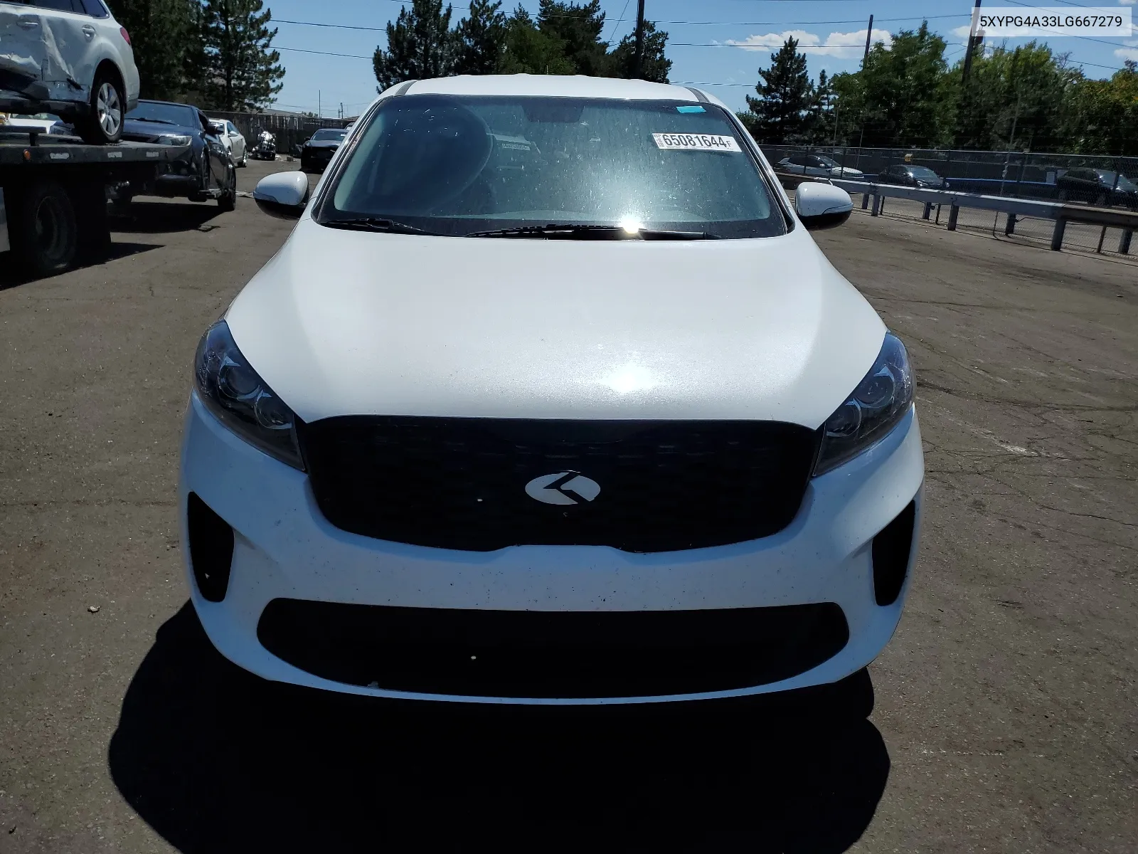 2020 Kia Sorento L VIN: 5XYPG4A33LG667279 Lot: 65081644