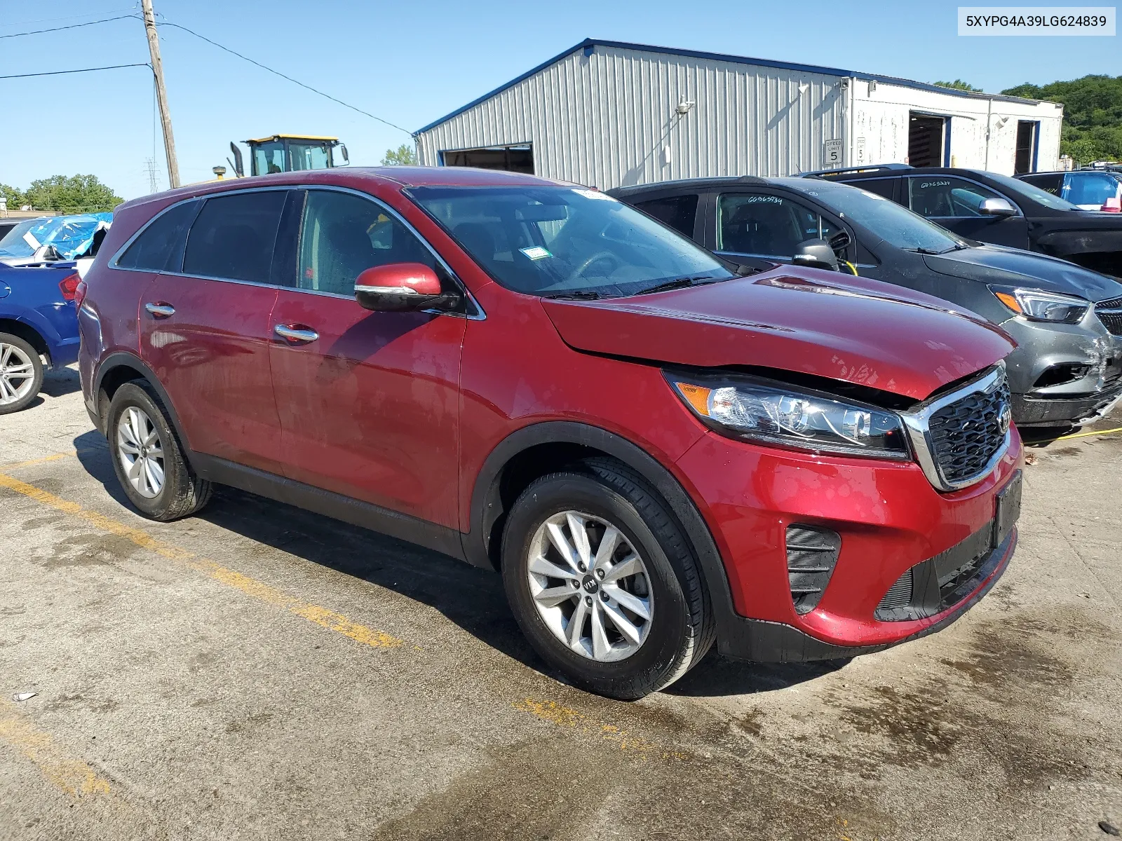 2020 Kia Sorento L VIN: 5XYPG4A39LG624839 Lot: 66581464