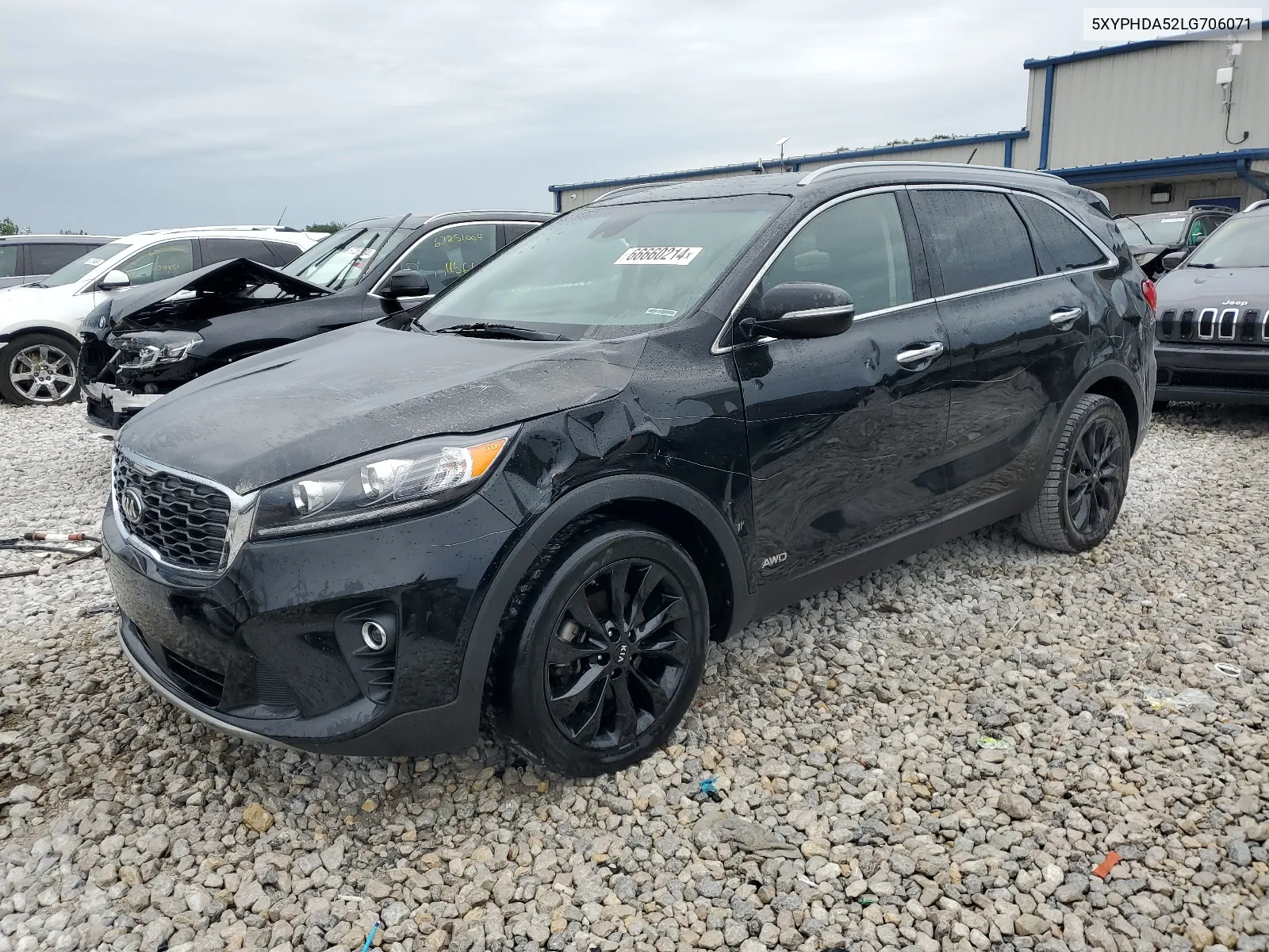 2020 Kia Sorento Ex VIN: 5XYPHDA52LG706071 Lot: 66660214