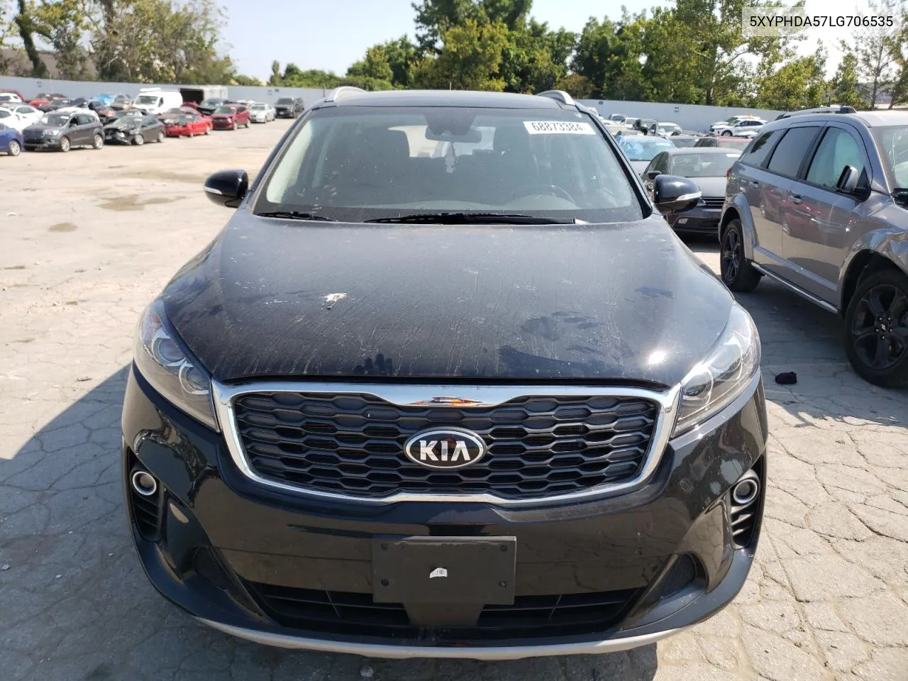 2020 Kia Sorento Ex VIN: 5XYPHDA57LG706535 Lot: 68873384