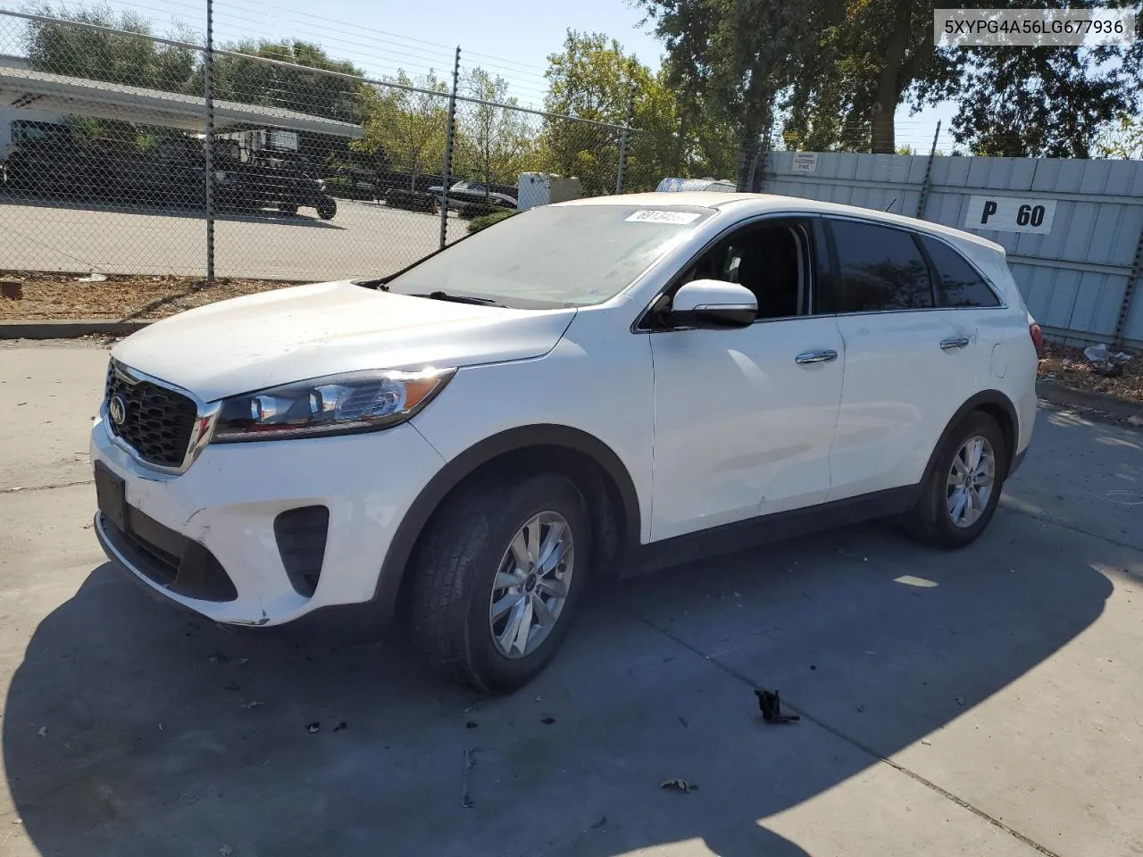 2020 Kia Sorento S VIN: 5XYPG4A56LG677936 Lot: 69134594