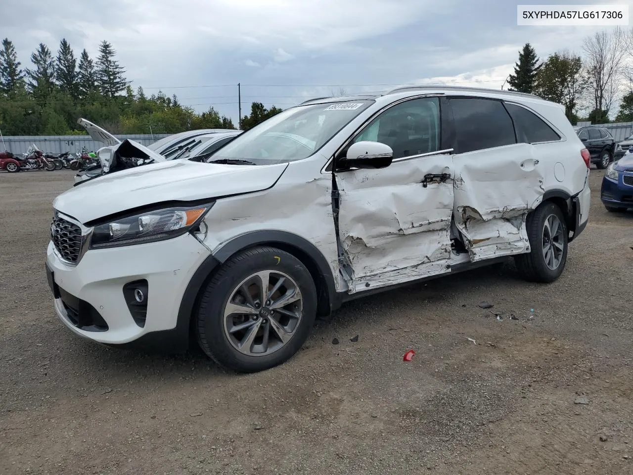 2020 Kia Sorento Ex VIN: 5XYPHDA57LG617306 Lot: 69310844