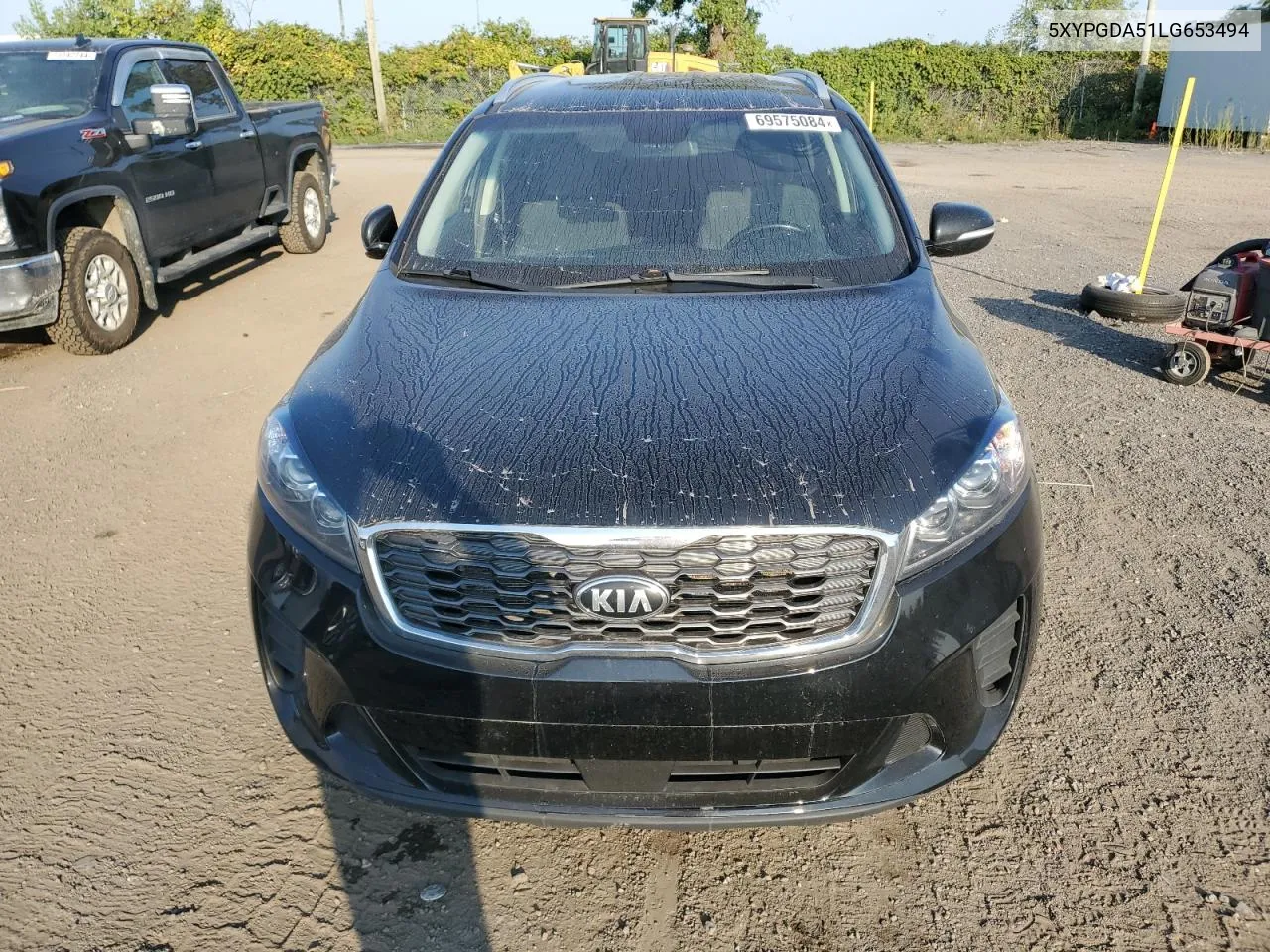 5XYPGDA51LG653494 2020 Kia Sorento S