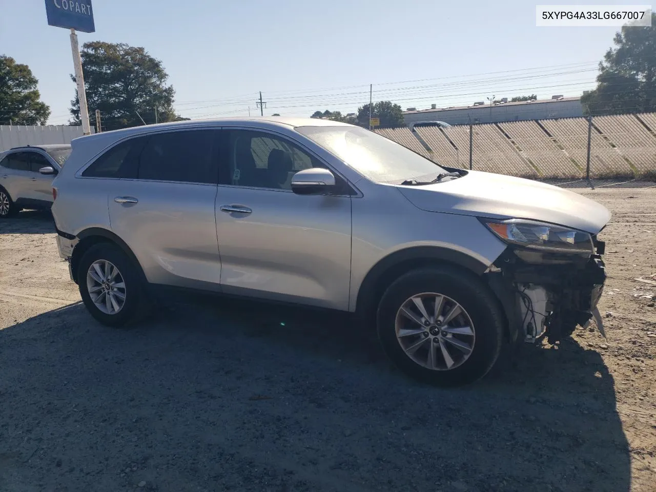 2020 Kia Sorento L VIN: 5XYPG4A33LG667007 Lot: 70277654