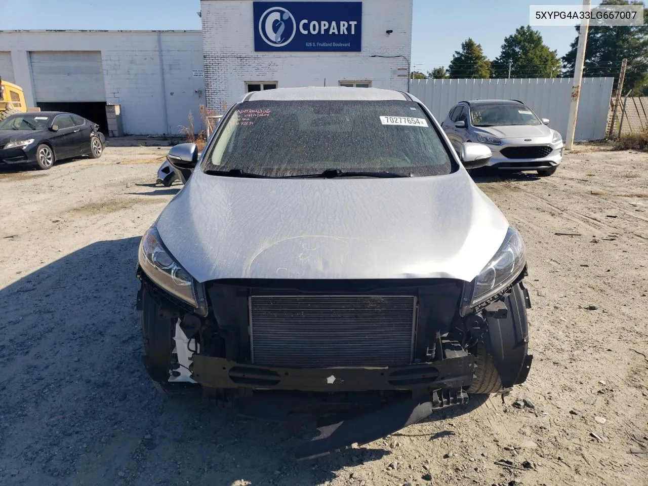 2020 Kia Sorento L VIN: 5XYPG4A33LG667007 Lot: 70277654