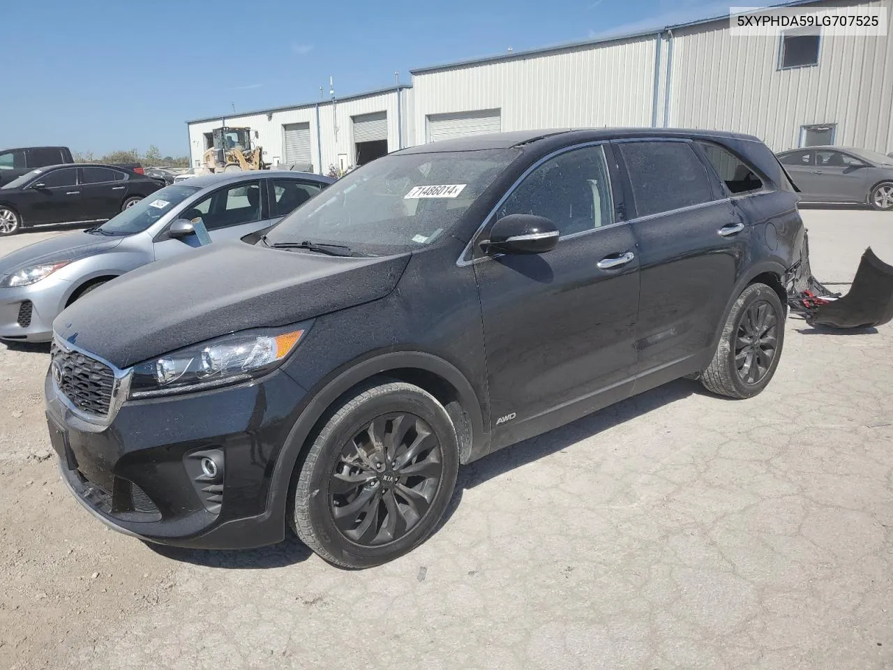 2020 Kia Sorento Ex VIN: 5XYPHDA59LG707525 Lot: 71486014