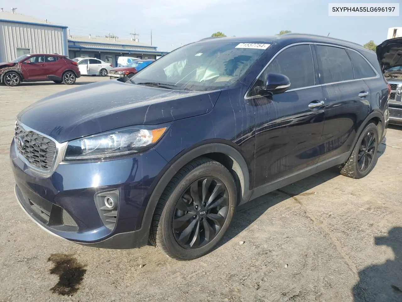 2020 Kia Sorento Ex VIN: 5XYPH4A55LG696197 Lot: 71557754