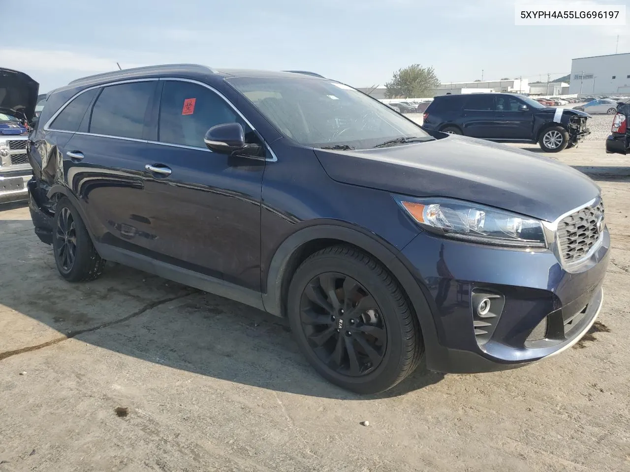 2020 Kia Sorento Ex VIN: 5XYPH4A55LG696197 Lot: 71557754