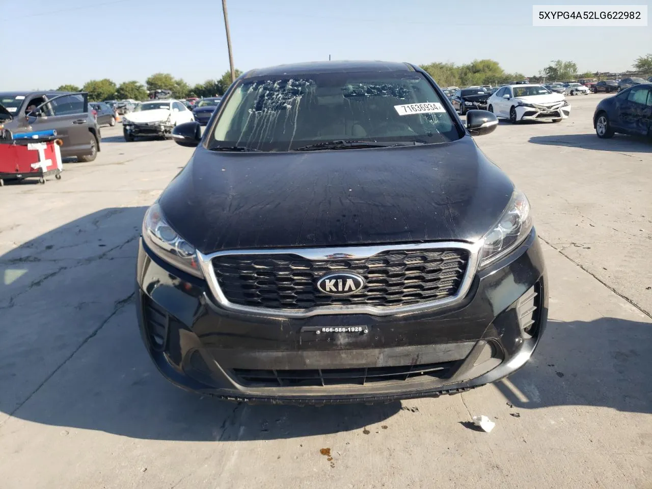 2020 Kia Sorento S VIN: 5XYPG4A52LG622982 Lot: 71636934