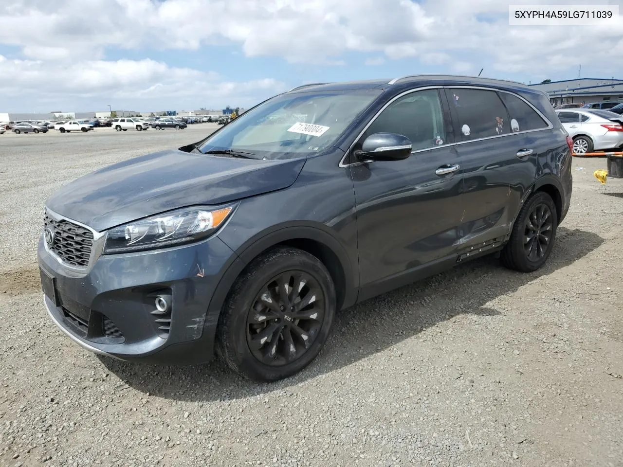 2020 Kia Sorento Ex VIN: 5XYPH4A59LG711039 Lot: 71790004