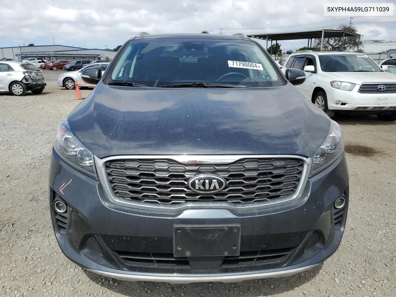 2020 Kia Sorento Ex VIN: 5XYPH4A59LG711039 Lot: 71790004