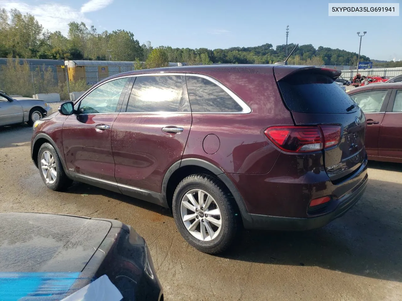 2020 Kia Sorento L VIN: 5XYPGDA35LG691941 Lot: 71949944