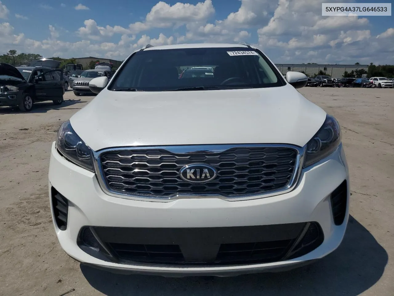 2020 Kia Sorento L VIN: 5XYPG4A37LG646533 Lot: 72434574