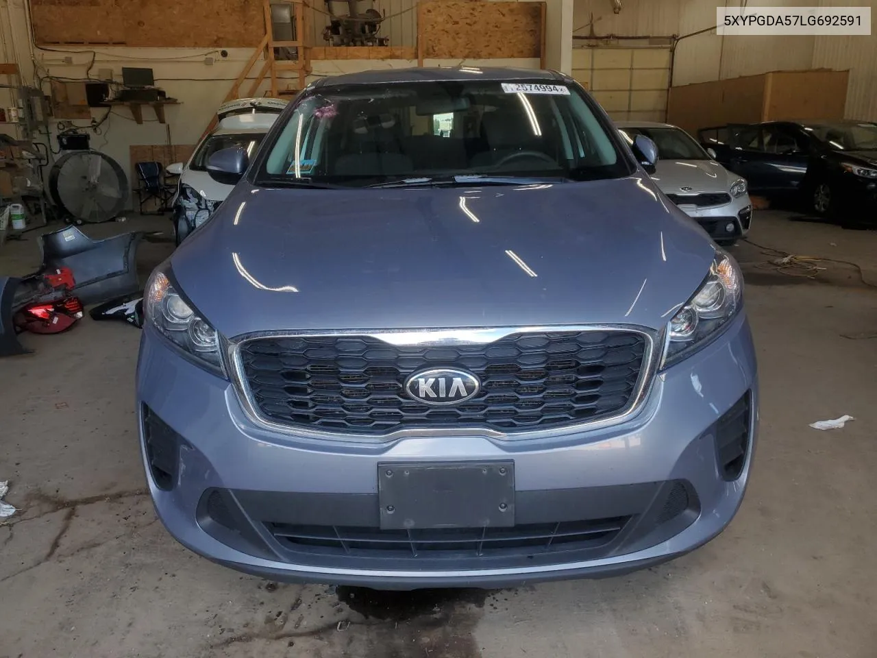 2020 Kia Sorento S VIN: 5XYPGDA57LG692591 Lot: 72574994