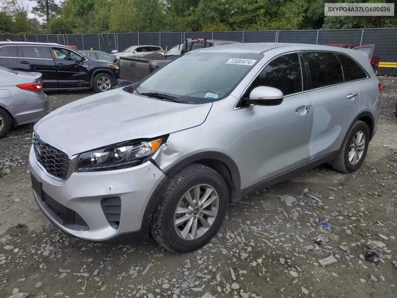 2020 Kia Sorento L VIN: 5XYPG4A37LG680536 Lot: 72585474