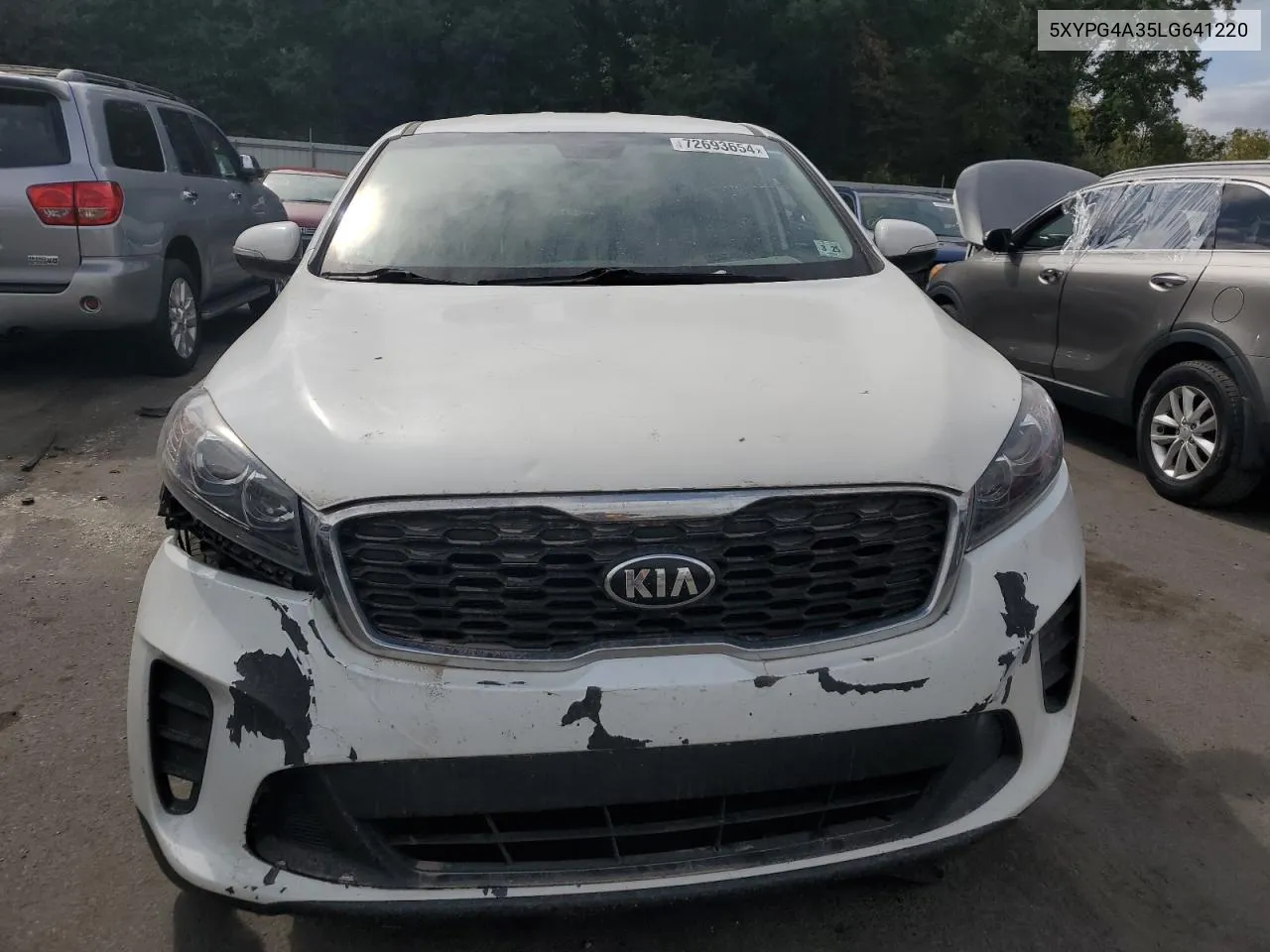 2020 Kia Sorento L VIN: 5XYPG4A35LG641220 Lot: 72693654