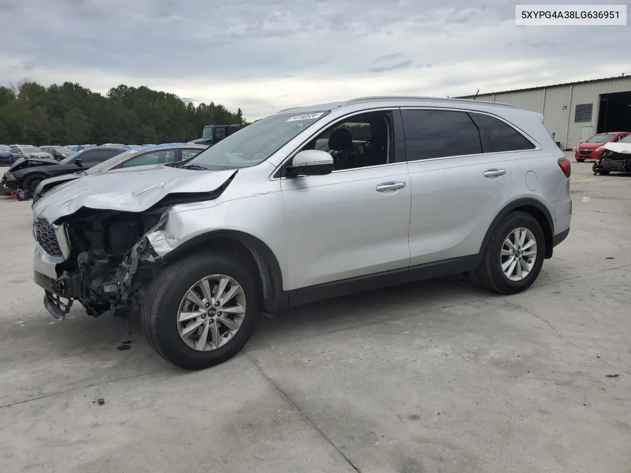 2020 Kia Sorento L VIN: 5XYPG4A38LG636951 Lot: 74190524