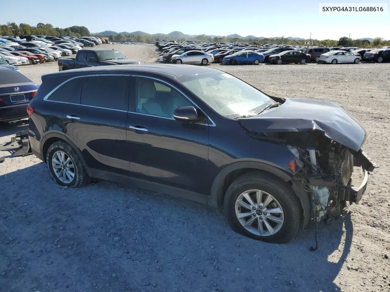 2020 Kia Sorento L VIN: 5XYPG4A31LG688616 Lot: 74545564