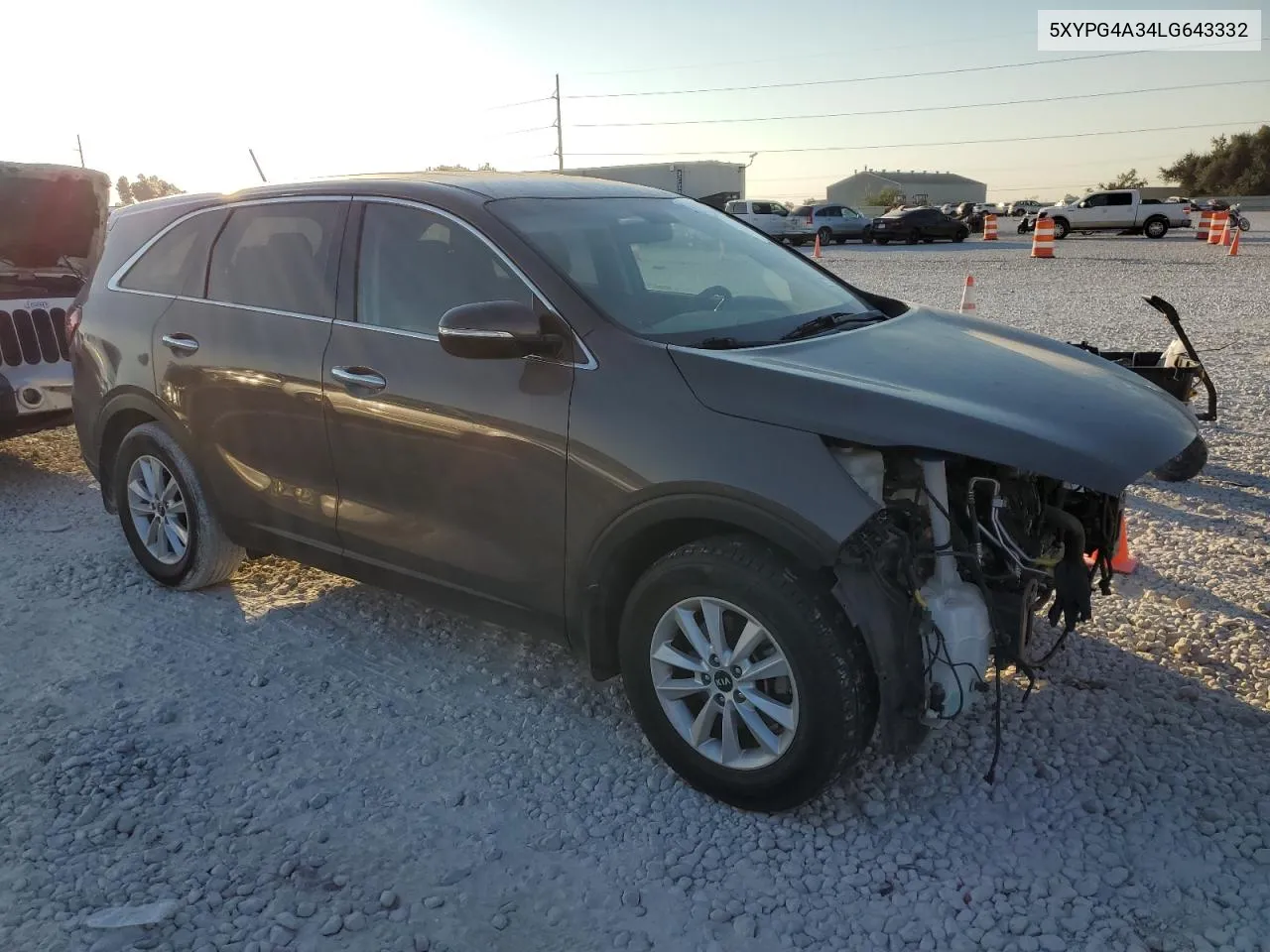 2020 Kia Sorento L VIN: 5XYPG4A34LG643332 Lot: 74609424