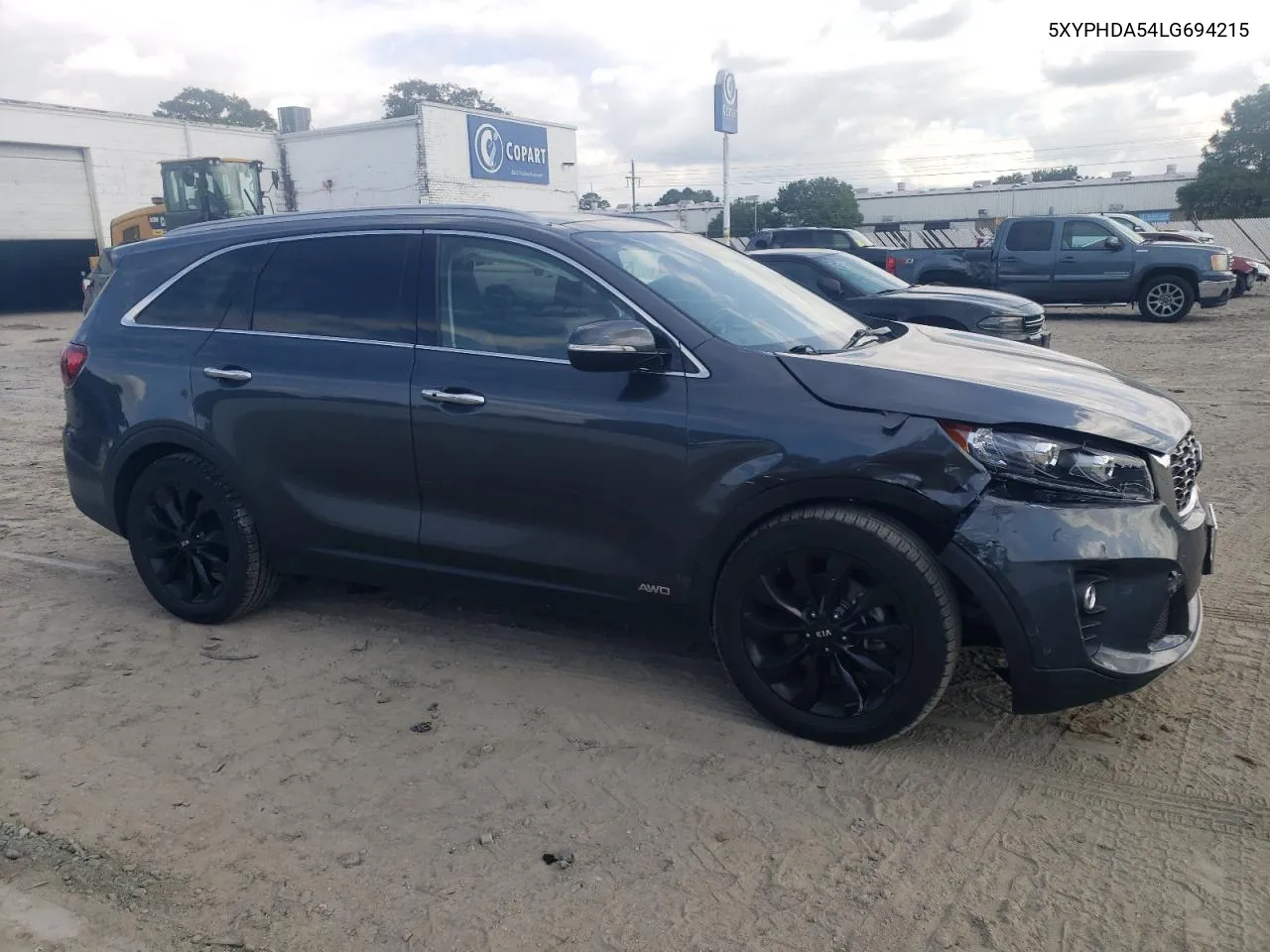 2020 Kia Sorento Ex VIN: 5XYPHDA54LG694215 Lot: 74738074