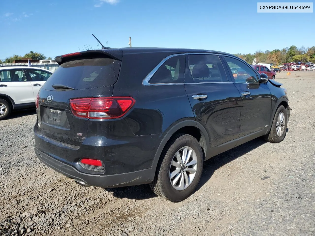 2020 Kia Sorento L VIN: 5XYPGDA39LG644699 Lot: 74953154