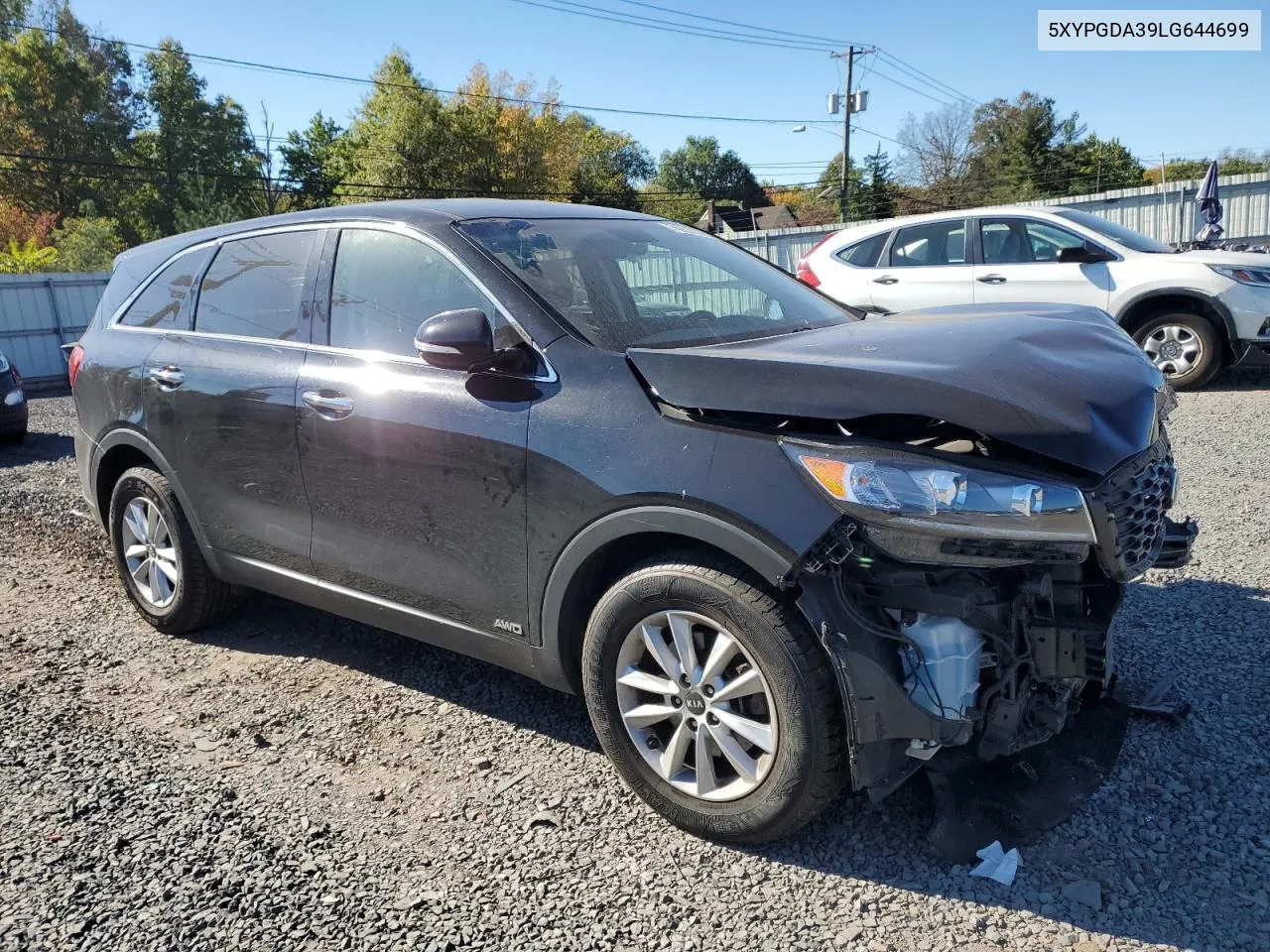 2020 Kia Sorento L VIN: 5XYPGDA39LG644699 Lot: 74953154