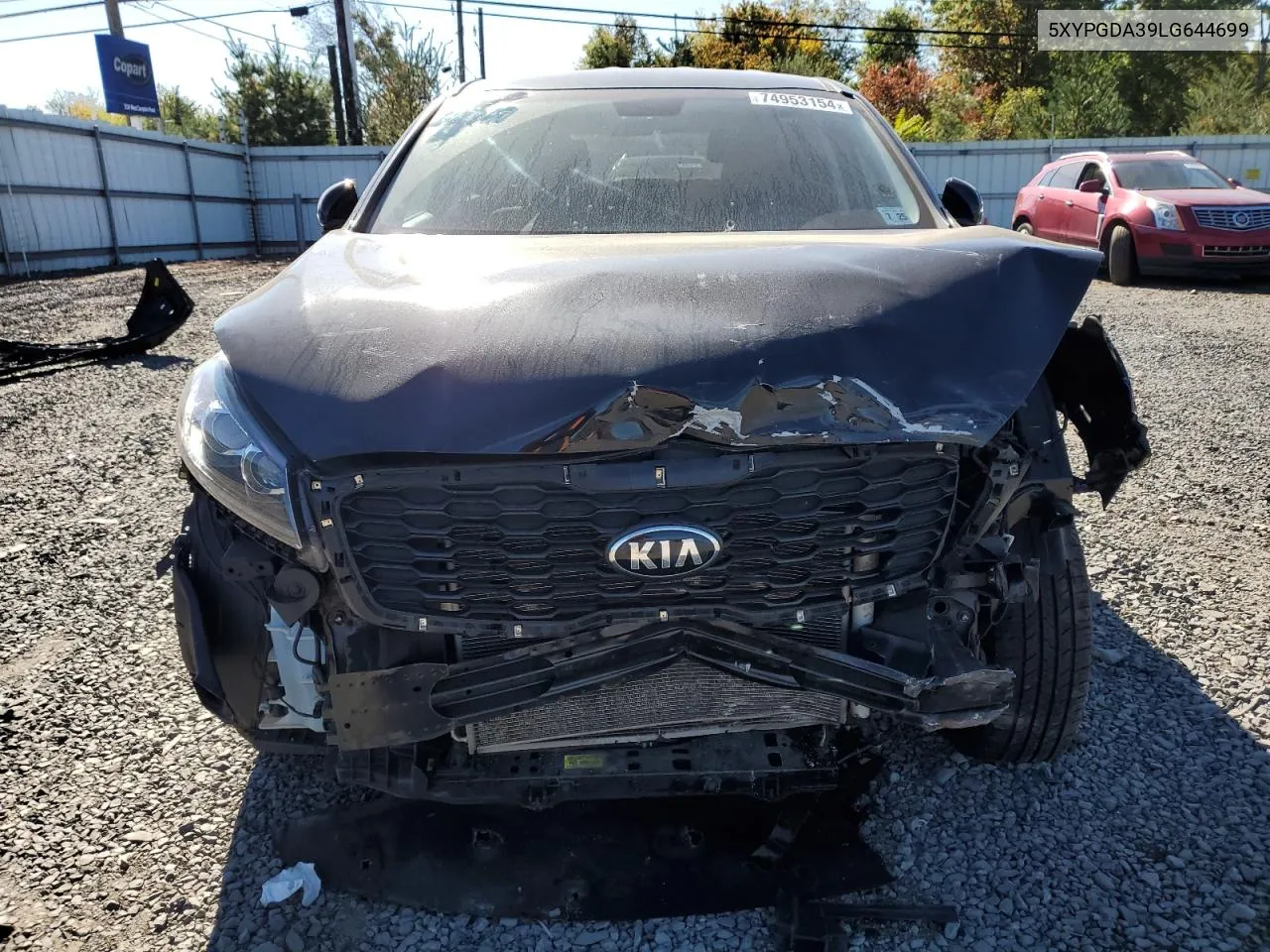 2020 Kia Sorento L VIN: 5XYPGDA39LG644699 Lot: 74953154