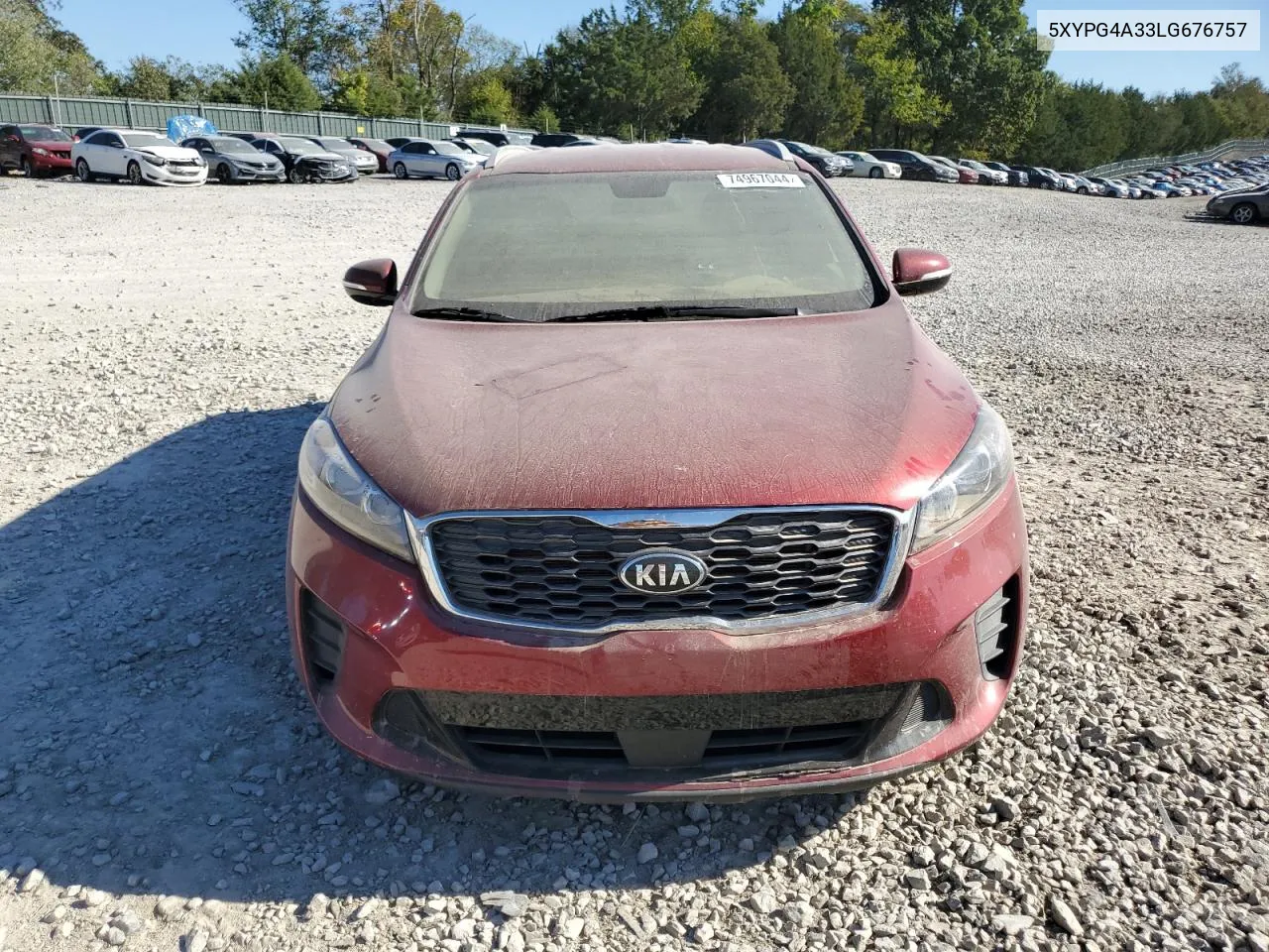 2020 Kia Sorento L VIN: 5XYPG4A33LG676757 Lot: 74967044