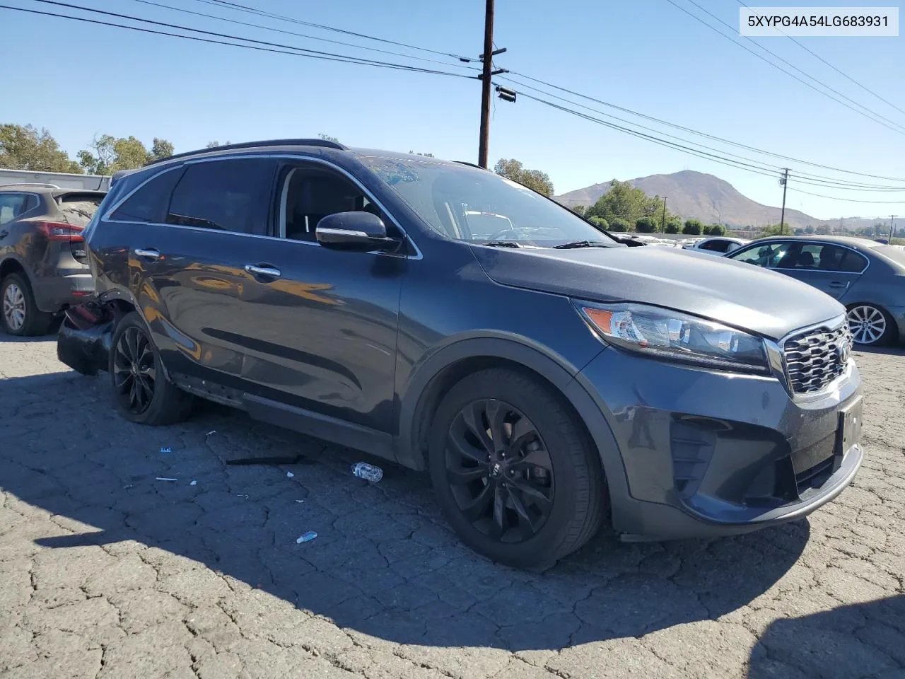 2020 Kia Sorento S VIN: 5XYPG4A54LG683931 Lot: 75323194