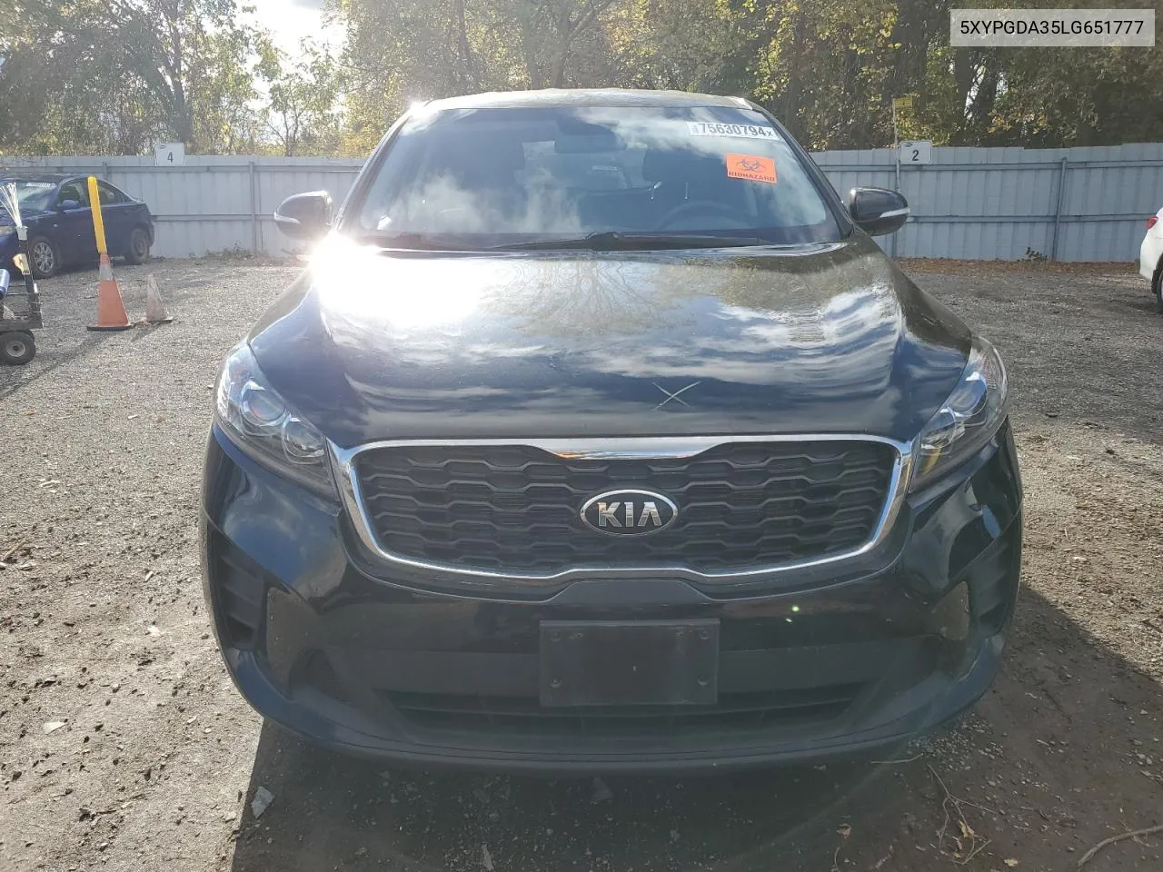 2020 Kia Sorento L VIN: 5XYPGDA35LG651777 Lot: 75630794