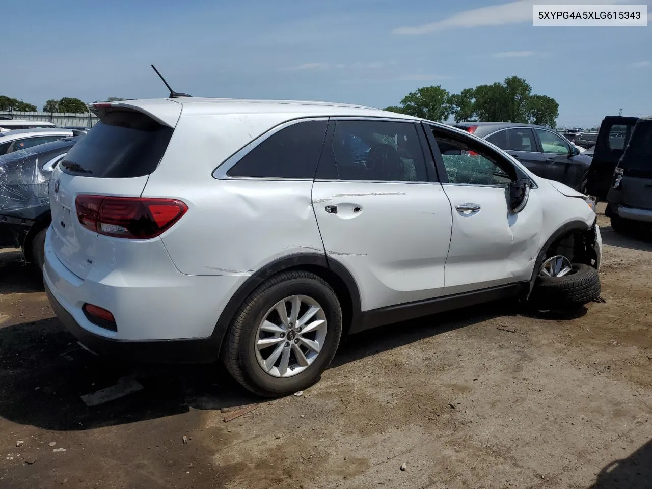 2020 Kia Sorento S VIN: 5XYPG4A5XLG615343 Lot: 75926264