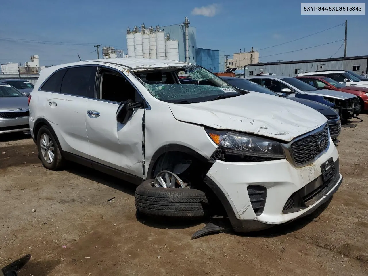 2020 Kia Sorento S VIN: 5XYPG4A5XLG615343 Lot: 75926264