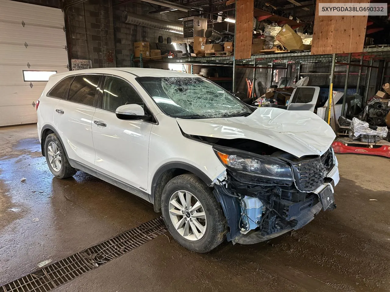 2020 Kia Sorento L VIN: 5XYPGDA38LG690332 Lot: 76016114