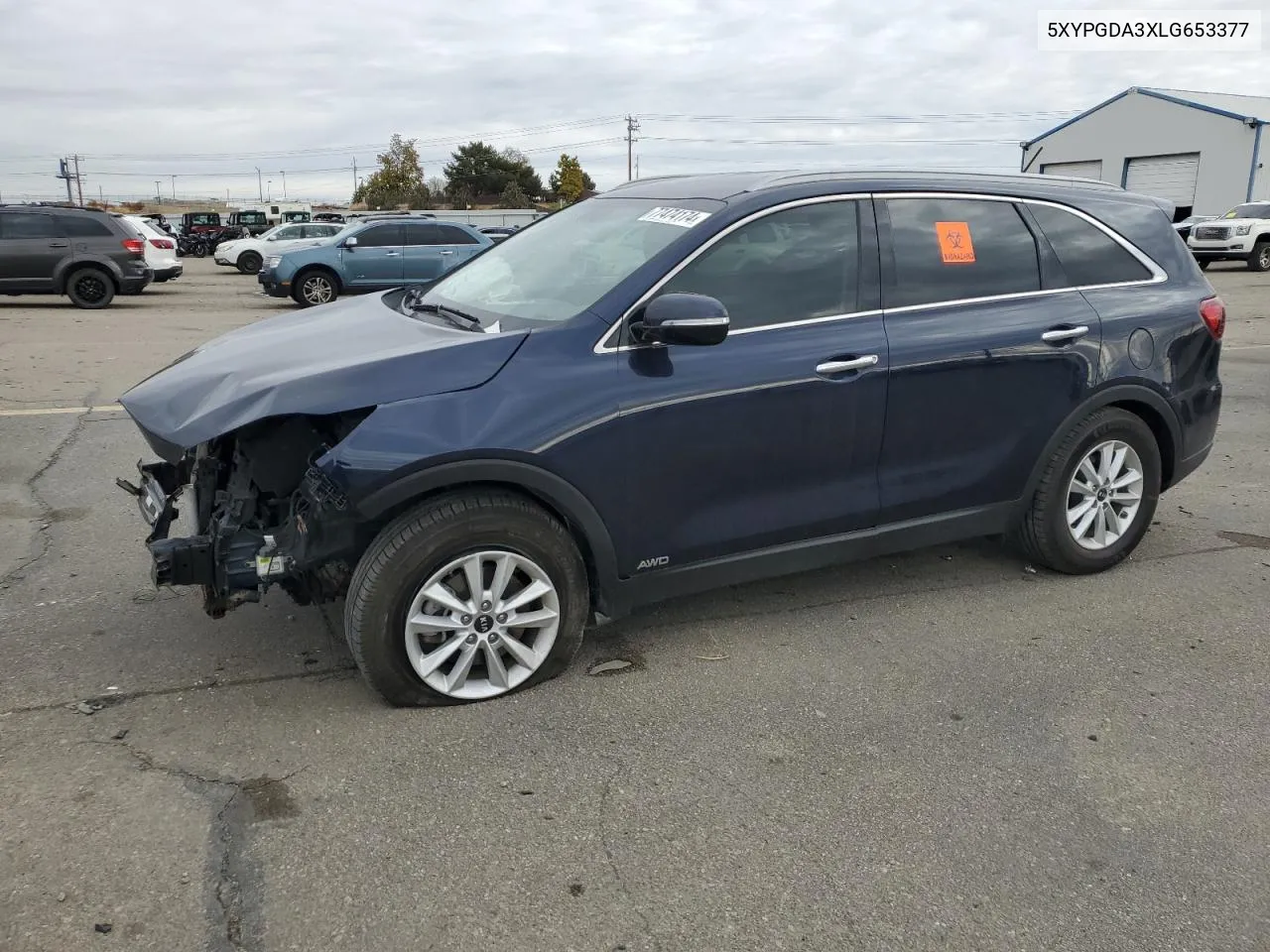 2020 Kia Sorento L VIN: 5XYPGDA3XLG653377 Lot: 77474174