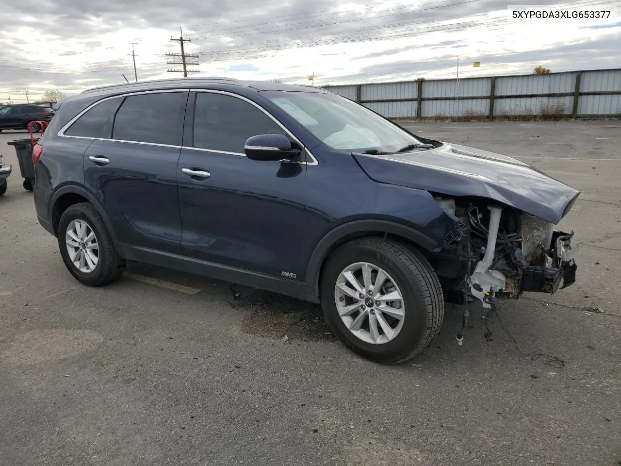 2020 Kia Sorento L VIN: 5XYPGDA3XLG653377 Lot: 77474174