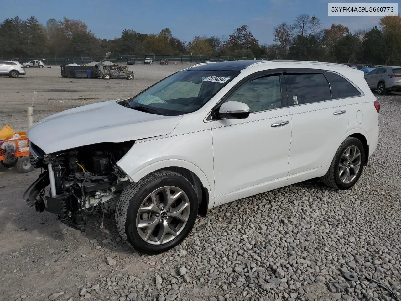 2020 Kia Sorento Sx VIN: 5XYPK4A59LG660773 Lot: 78224894