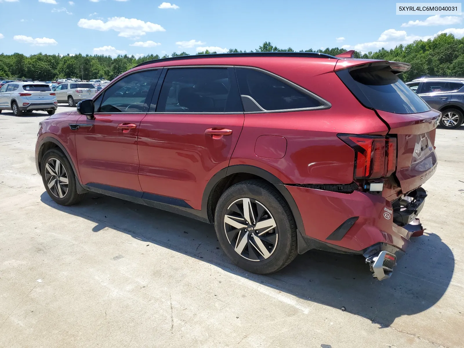 2021 Kia Sorento S VIN: 5XYRL4LC6MG040031 Lot: 57694464