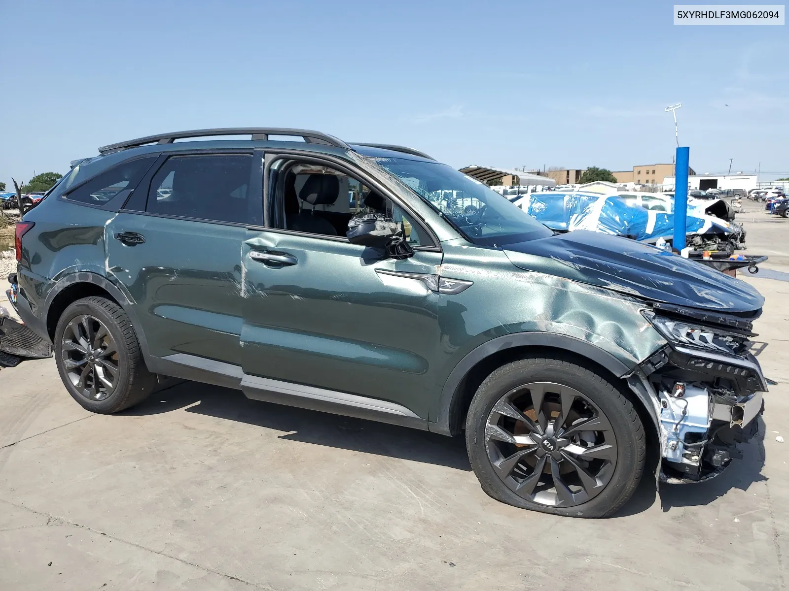 2021 Kia Sorento Ex VIN: 5XYRHDLF3MG062094 Lot: 63086394