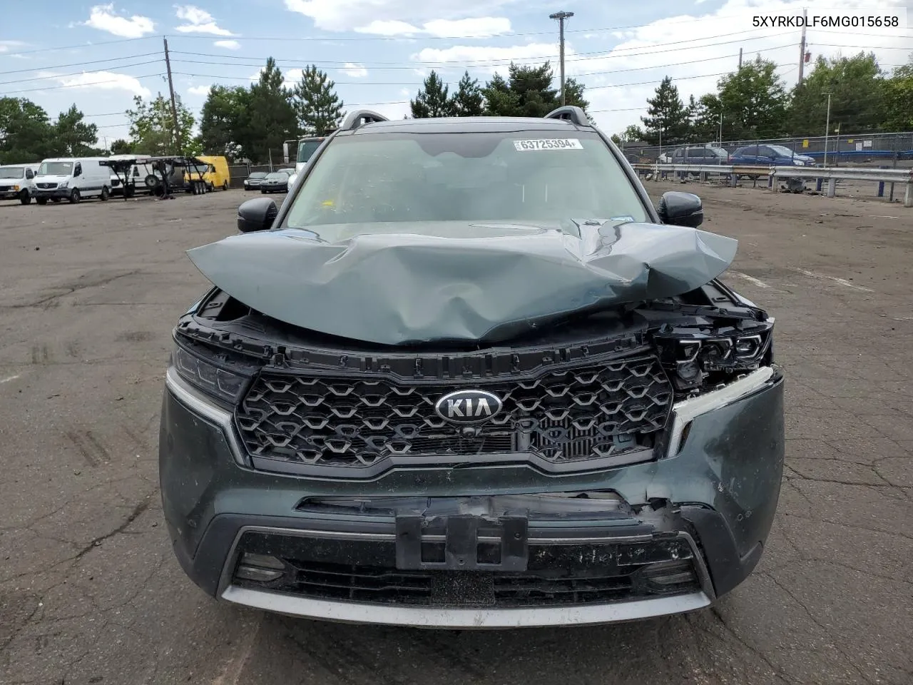 5XYRKDLF6MG015658 2021 Kia Sorento Sx