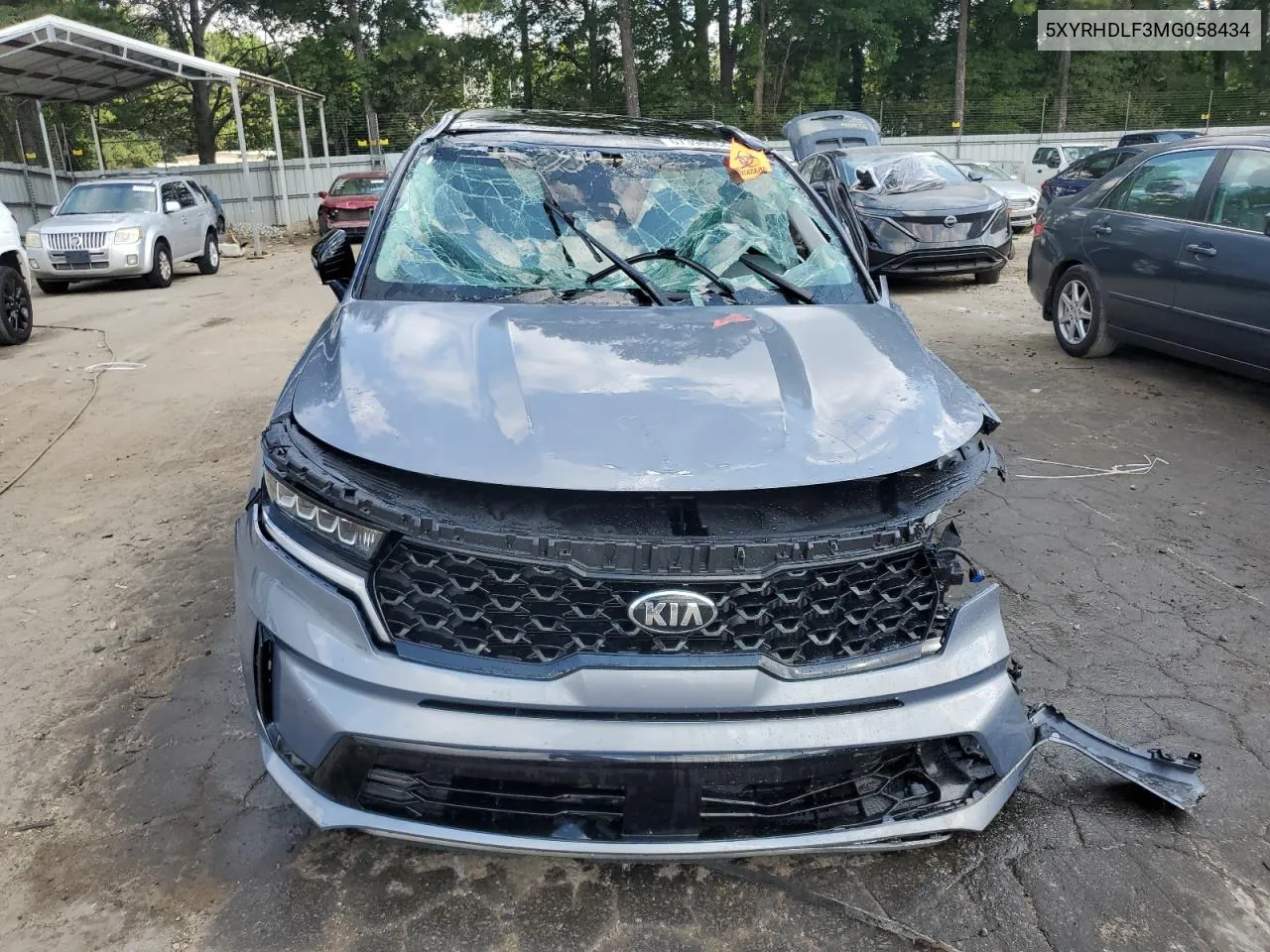 2021 Kia Sorento Ex VIN: 5XYRHDLF3MG058434 Lot: 67396004