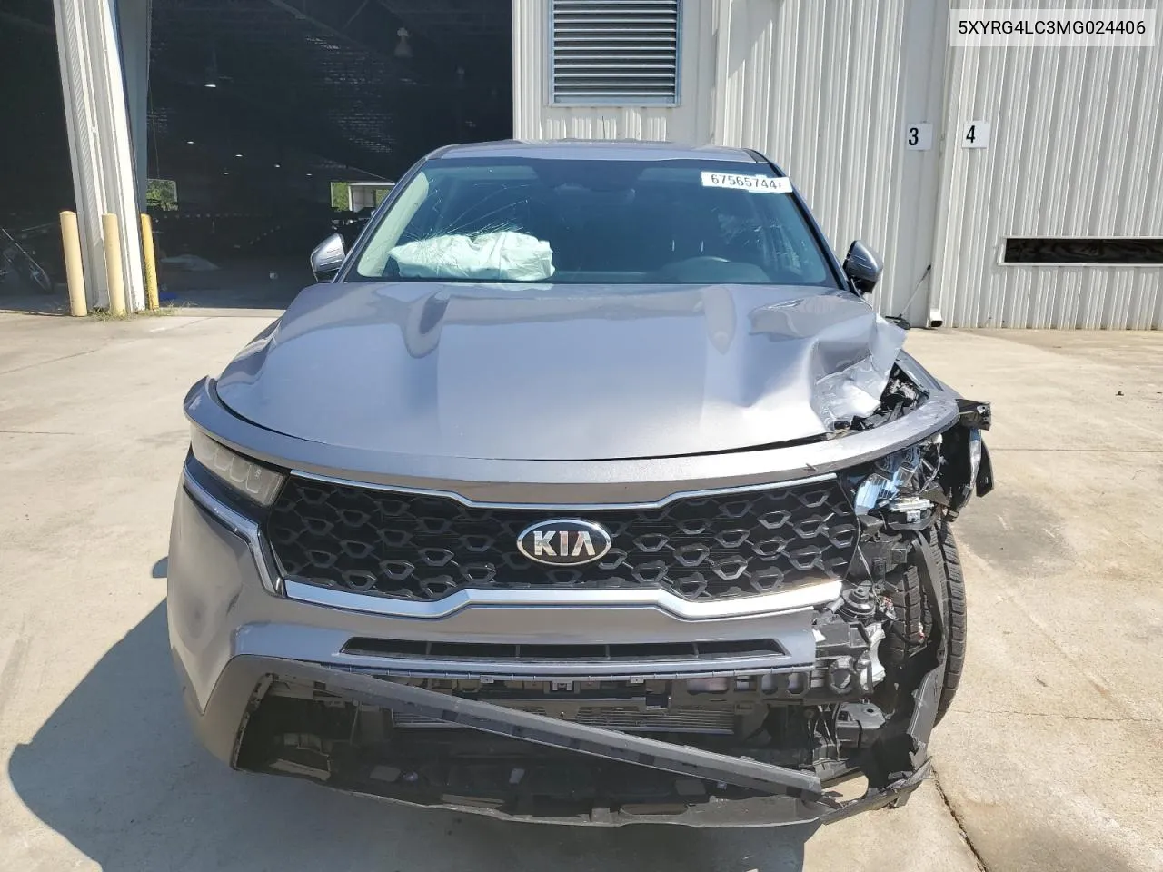 2021 Kia Sorento Lx VIN: 5XYRG4LC3MG024406 Lot: 67565744