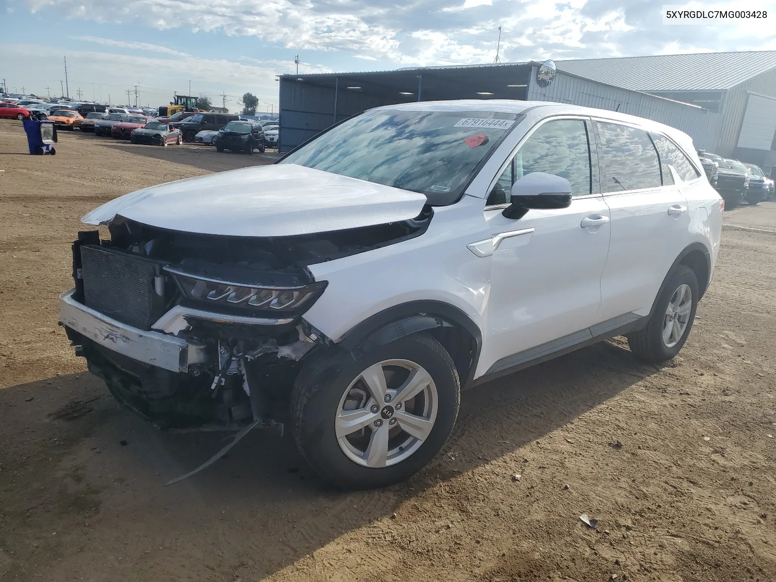 2021 Kia Sorento Lx VIN: 5XYRGDLC7MG003428 Lot: 67916444