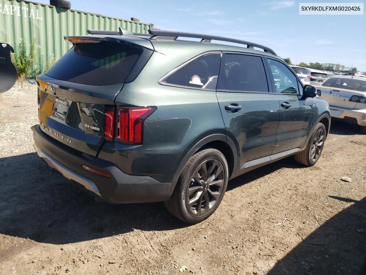 2021 Kia Sorento Sx VIN: 5XYRKDLFXMG020426 Lot: 68501494