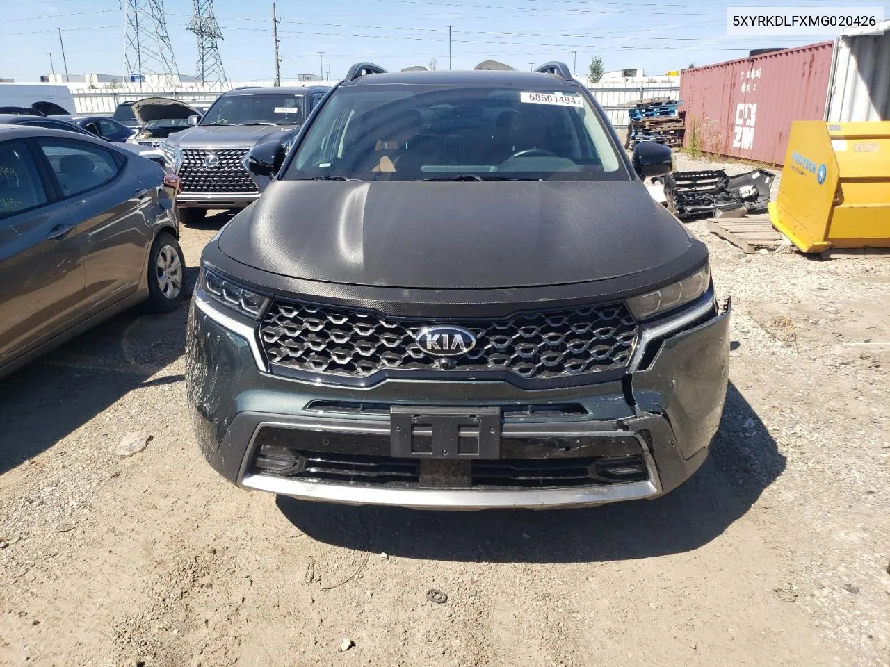 2021 Kia Sorento Sx VIN: 5XYRKDLFXMG020426 Lot: 68501494