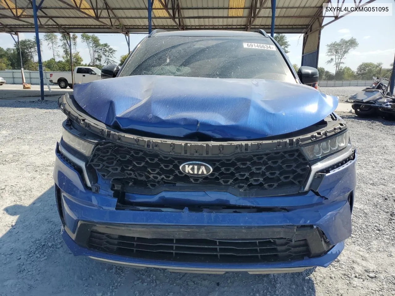 2021 Kia Sorento S VIN: 5XYRL4LCXMG051095 Lot: 69146634