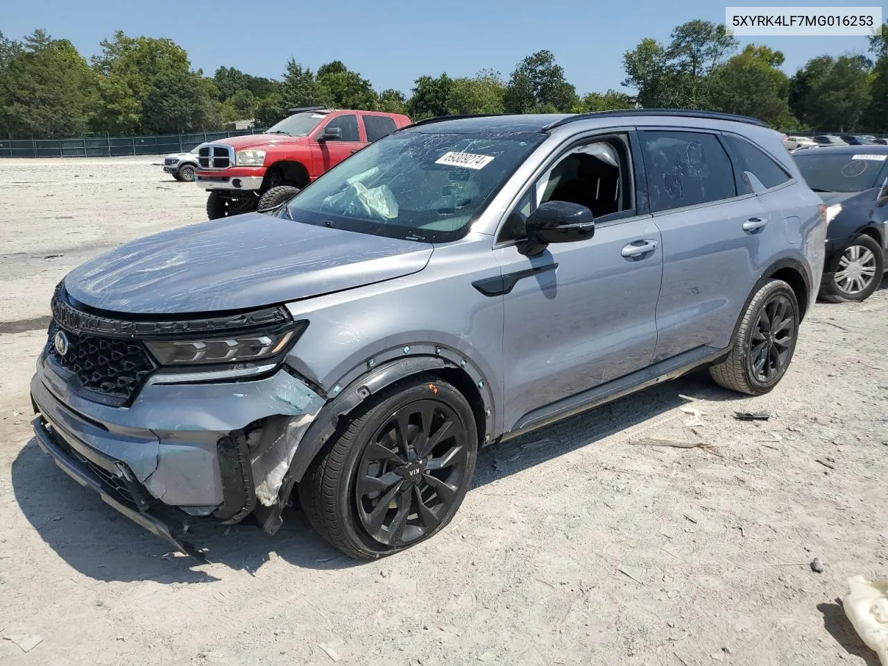 2021 Kia Sorento Sx VIN: 5XYRK4LF7MG016253 Lot: 69309274