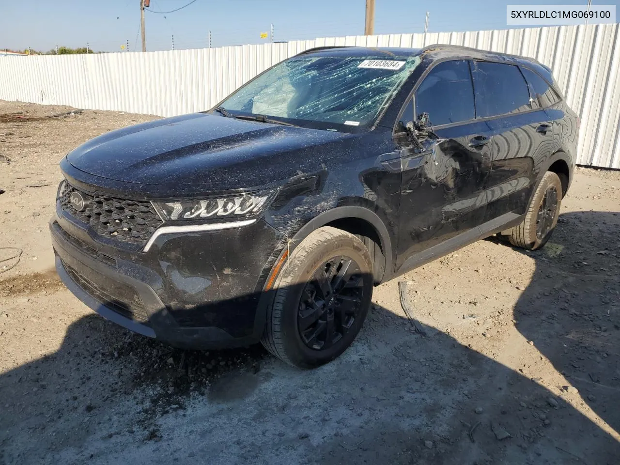 2021 Kia Sorento S VIN: 5XYRLDLC1MG069100 Lot: 70103684