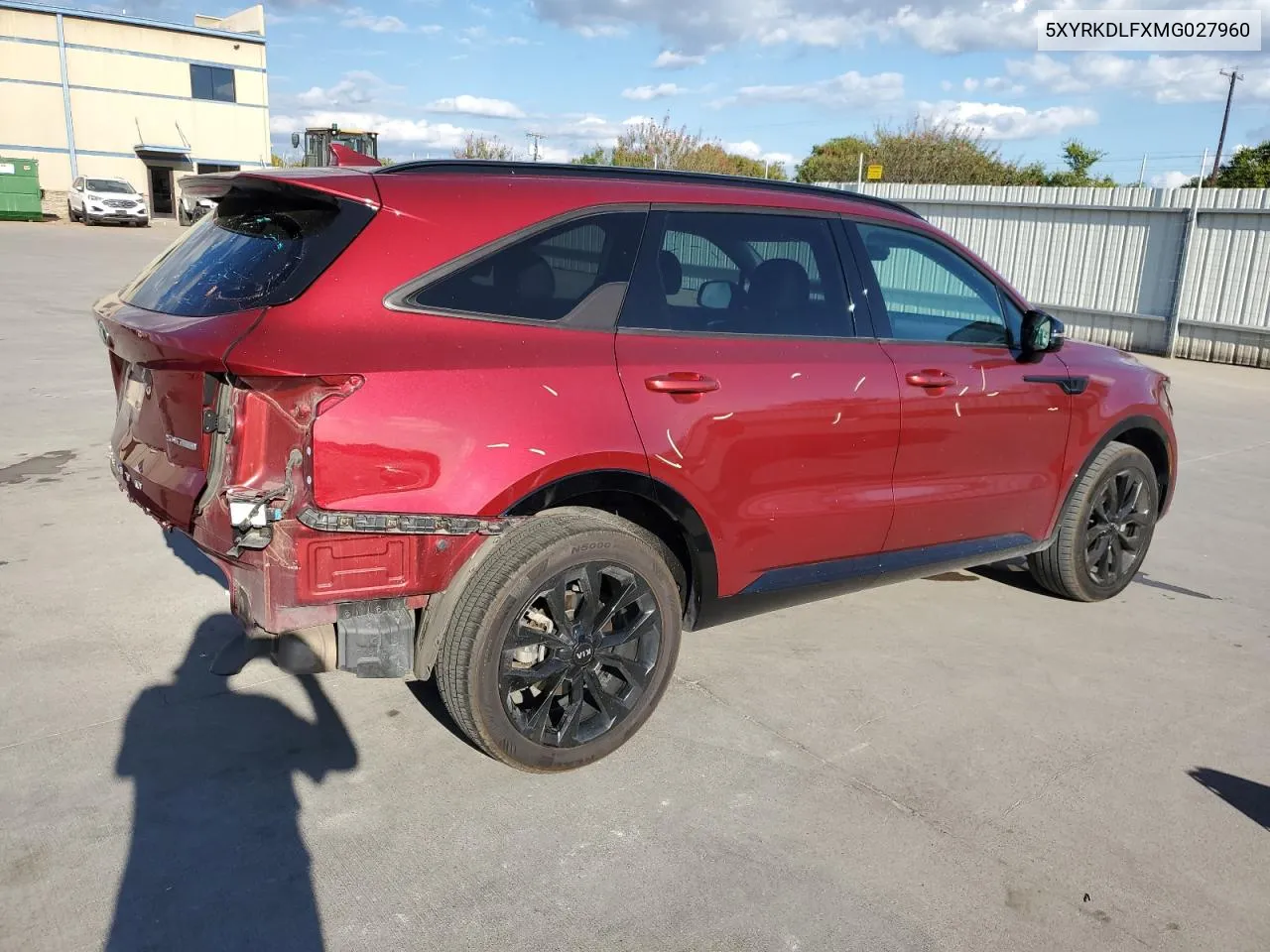 5XYRKDLFXMG027960 2021 Kia Sorento Sx