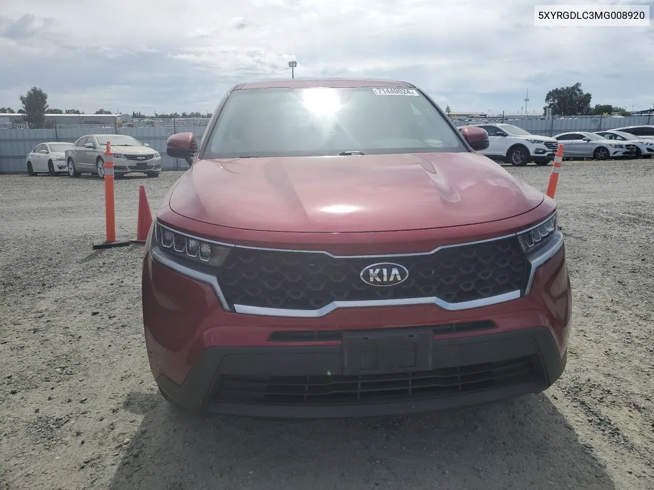 2021 Kia Sorento Lx VIN: 5XYRGDLC3MG008920 Lot: 71440024