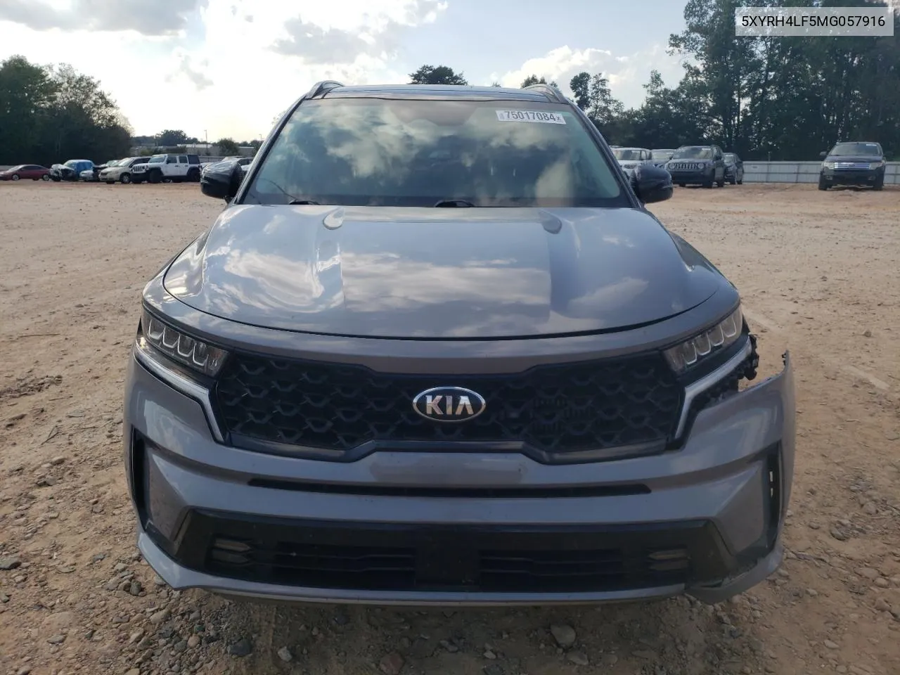 2021 Kia Sorento Ex VIN: 5XYRH4LF5MG057916 Lot: 75017084